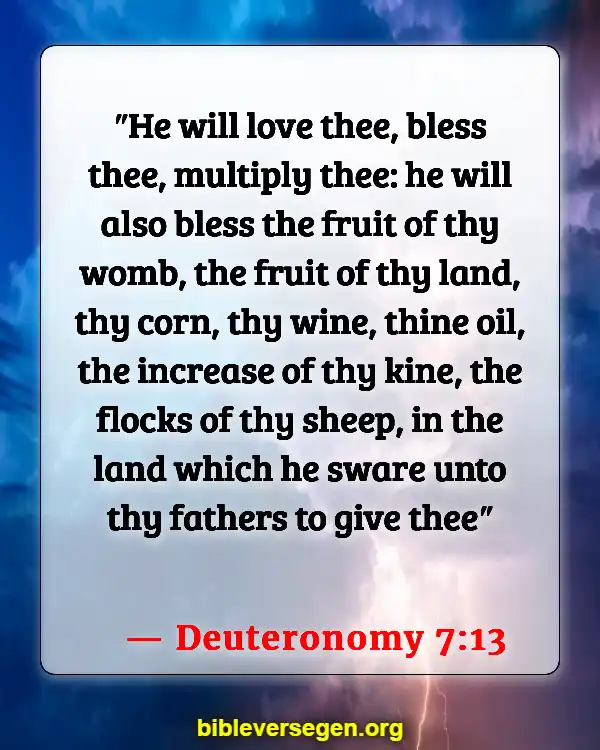 Bible Verses About Counting Your Blessings (Deuteronomy 7:13)