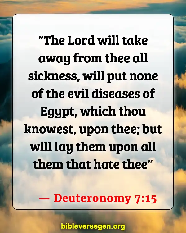 Bible Verses About Healthy (Deuteronomy 7:15)