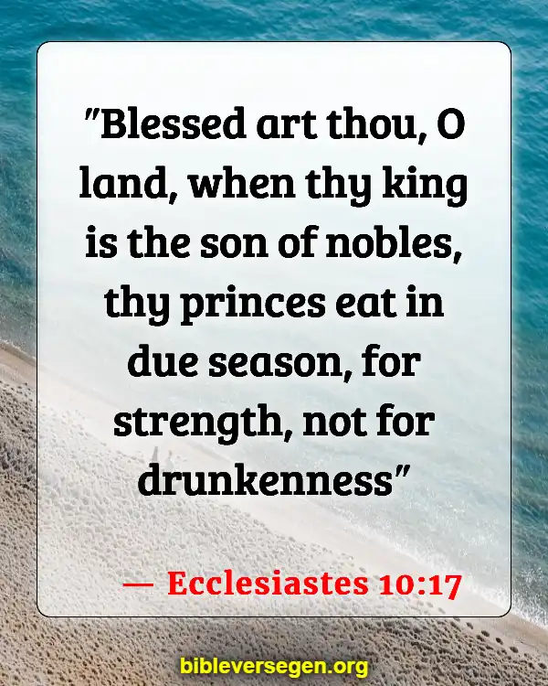 Bible Verses About Health (Ecclesiastes 10:17)