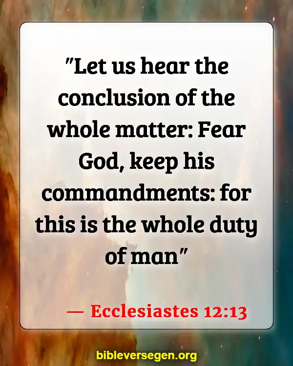 Bible Verses About Nutrition (Ecclesiastes 12:13)