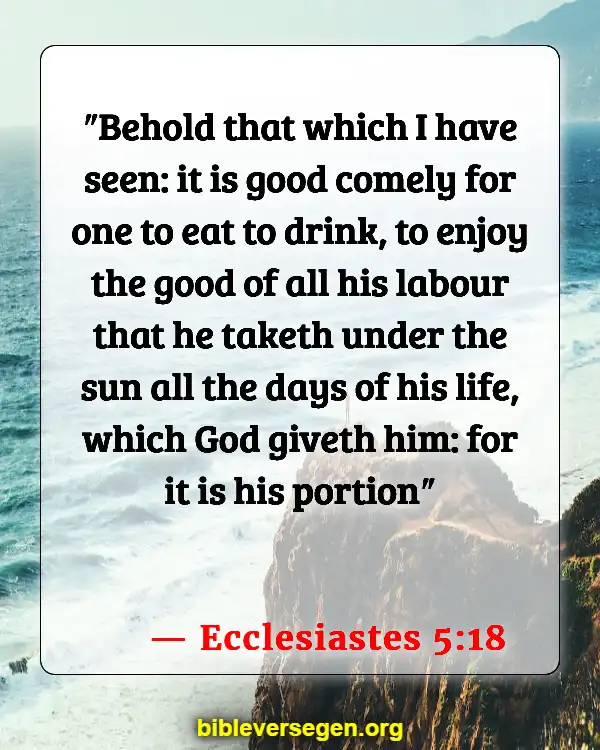 Bible Verses About Daily Life (Ecclesiastes 5:18)