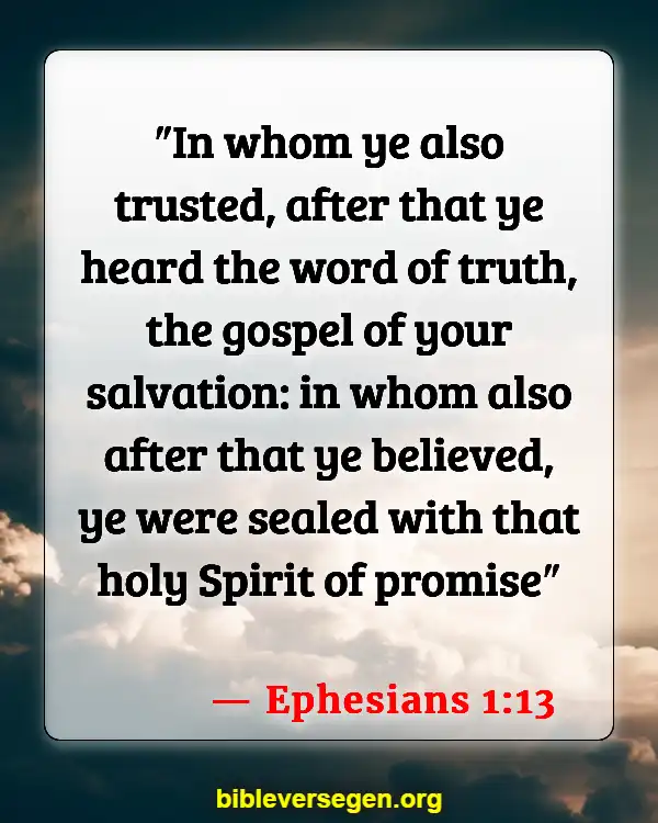 Bible Verses About Filling Of The Holy Spirit (Ephesians 1:13)