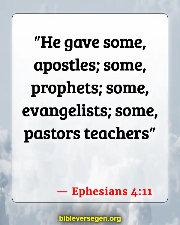 Bible Verses About Becoming A Minister (Ephesians 4:11)