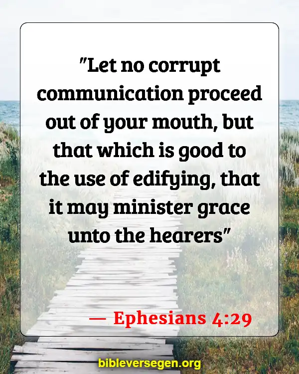 Bible Verses About Bragging (Ephesians 4:29)