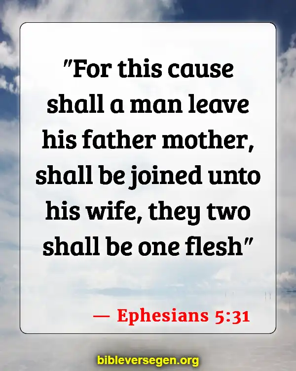 Bible Verses About Was Jesus Married (Ephesians 5:31)