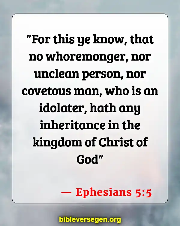 Bible Verses About Gays (Ephesians 5:5)