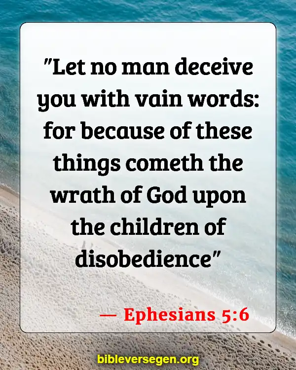 Bible Verses About Coarse Joking (Ephesians 5:6)