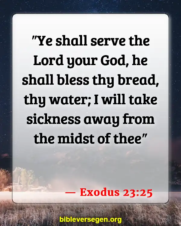 Bible Verses About Illness (Exodus 23:25)