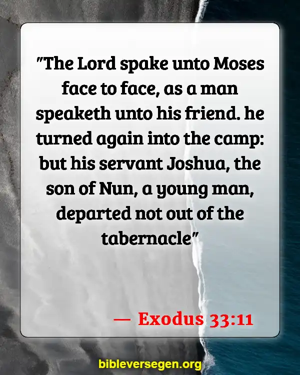 Bible Verses About Bad Friends (Exodus 33:11)