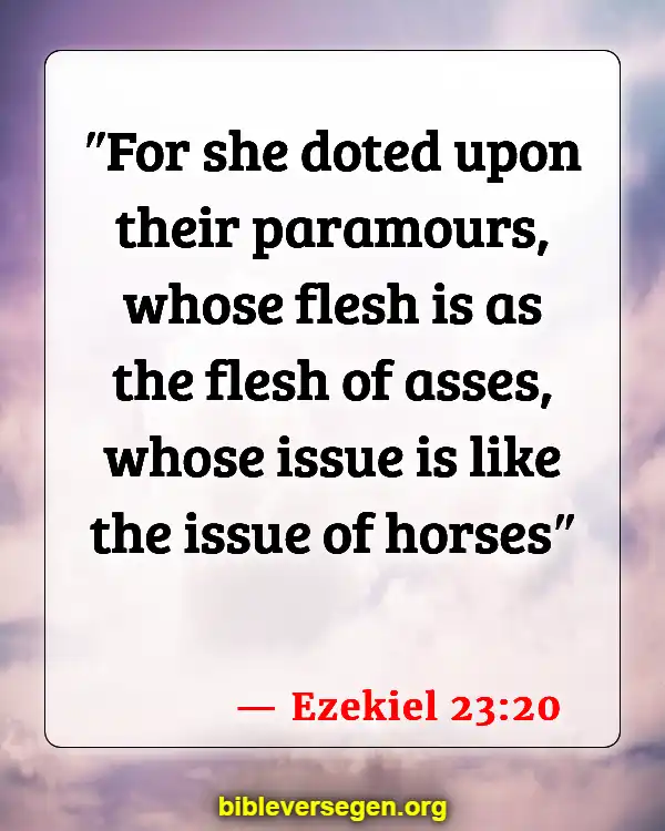 Bible Verses About Character Assassination (Ezekiel 23:20)