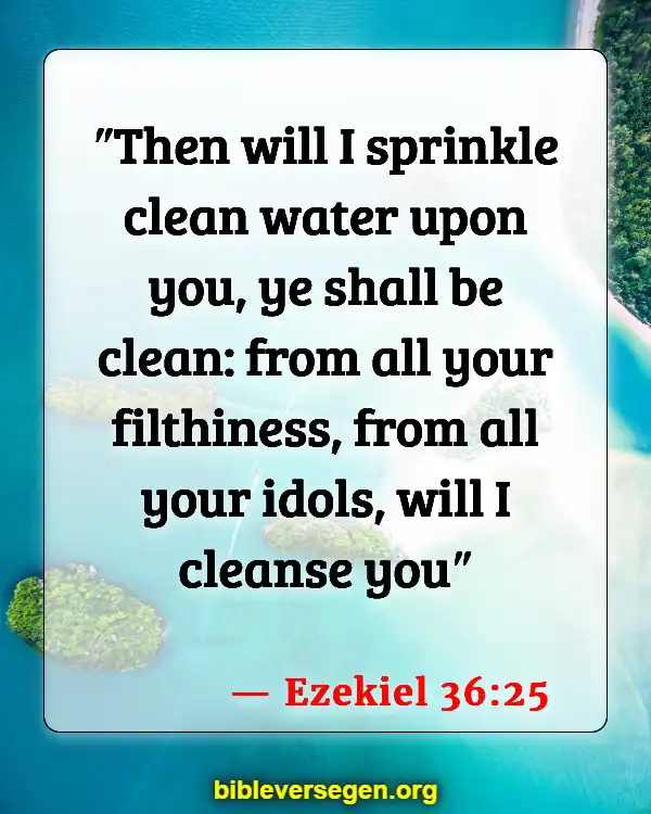 Bible Verses About Clean House (Ezekiel 36:25)