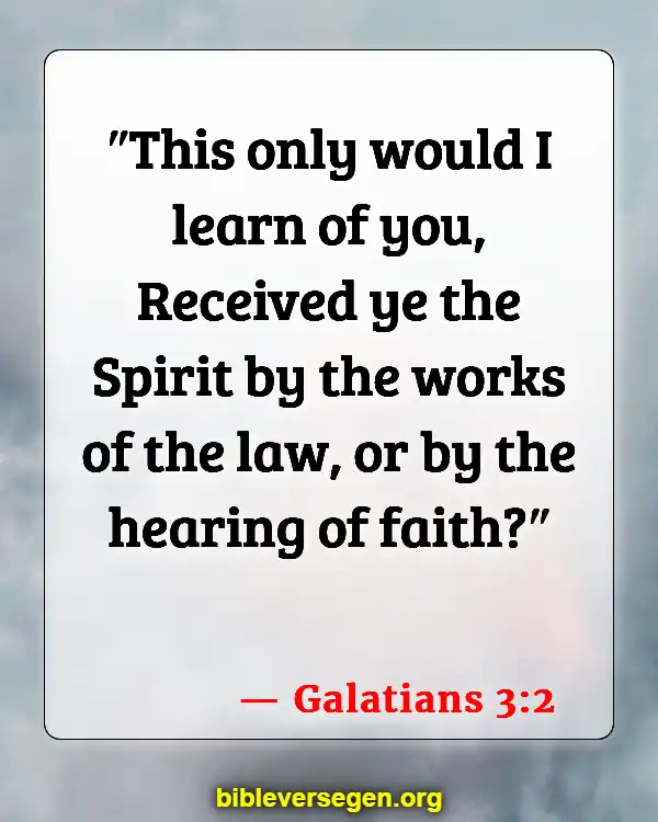 Bible Verses About Hesitance (Galatians 3:2)