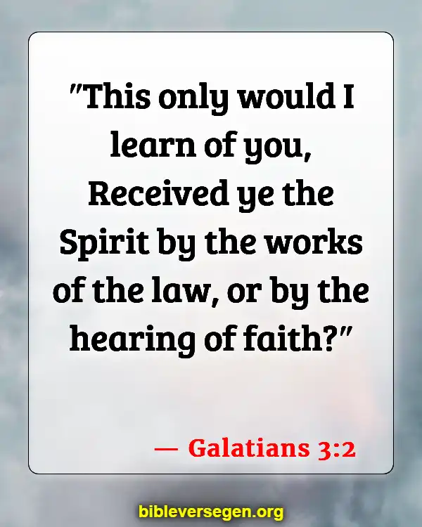 Bible Verses About Baptism Of Babies (Galatians 3:2)