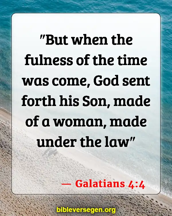 Bible Verses About Schedules (Galatians 4:4)