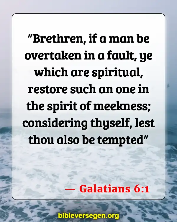 Bible Verses About Being A Perfect Christian (Galatians 6:1)