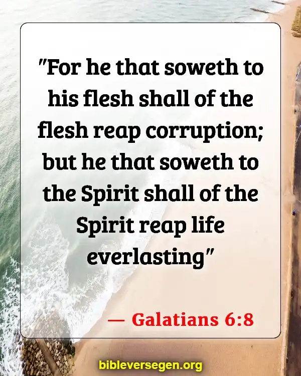 Bible Verses About Responsible (Galatians 6:8)