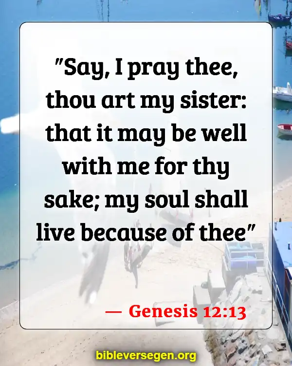 Bible Verses About Sisterhood (Genesis 12:13)