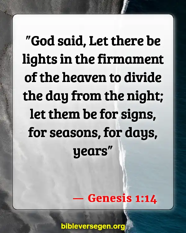 Bible Verses About The Red Moon (Genesis 1:14)