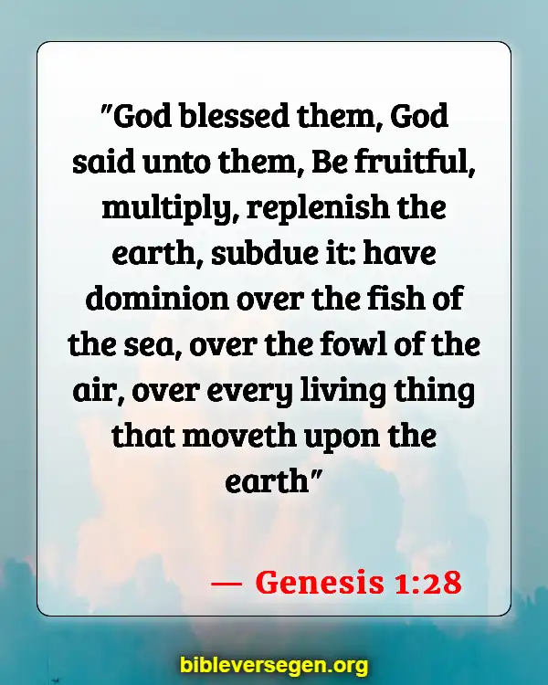Bible Verses About Responsible (Genesis 1:28)