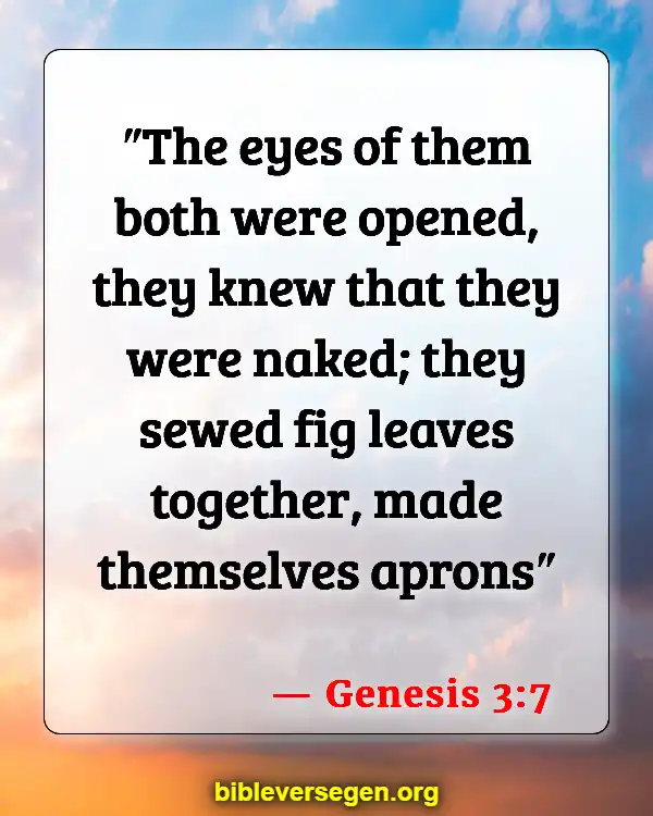 Bible Verses About Human Survival (Genesis 3:7)