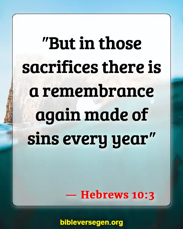 Bible Verses About Bragging (Hebrews 10:3)