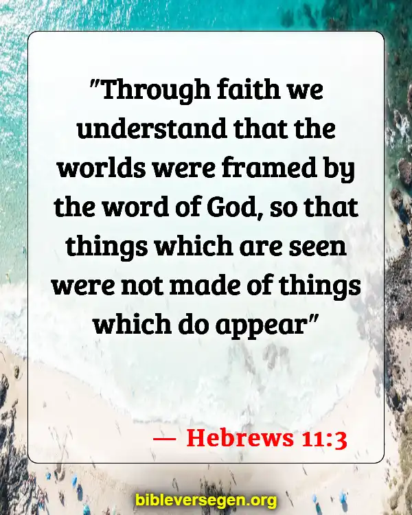 Bible Verses About Self Denial (Hebrews 11:3)