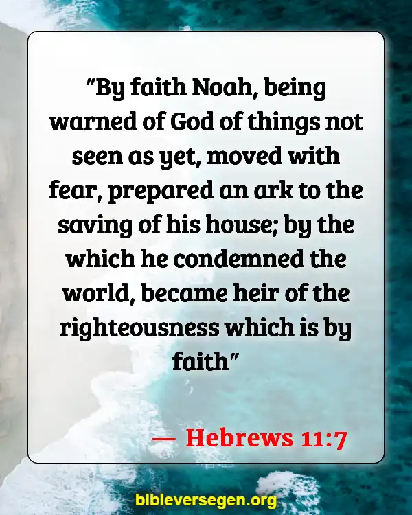 Bible Verses About Hindering (Hebrews 11:7)