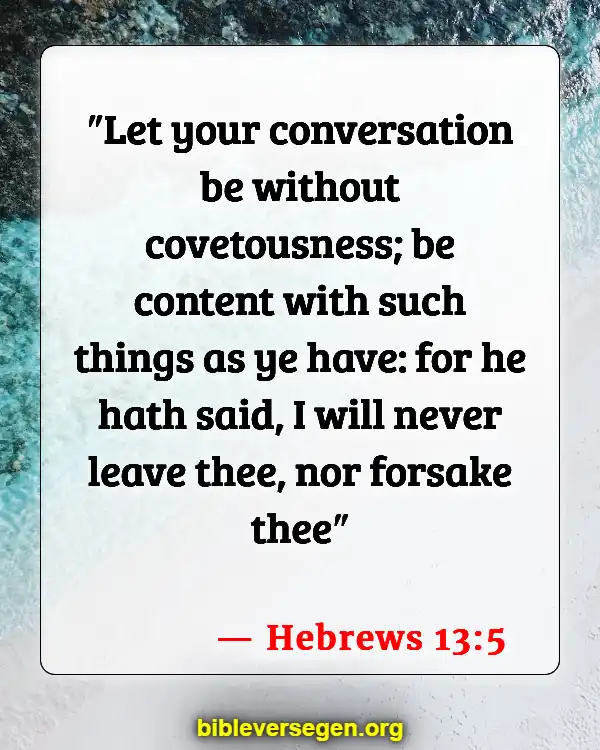 Bible Verses About Bad Friends (Hebrews 13:5)