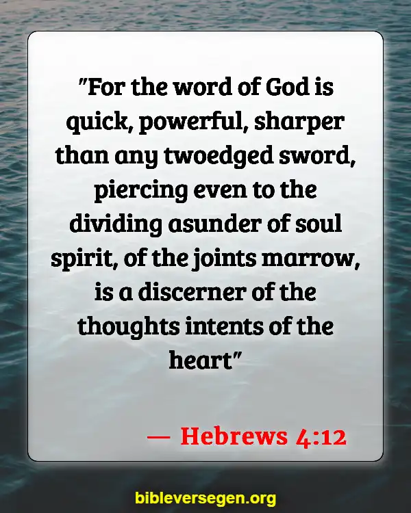 Bible Verses About Reading Our Bible (Hebrews 4:12)