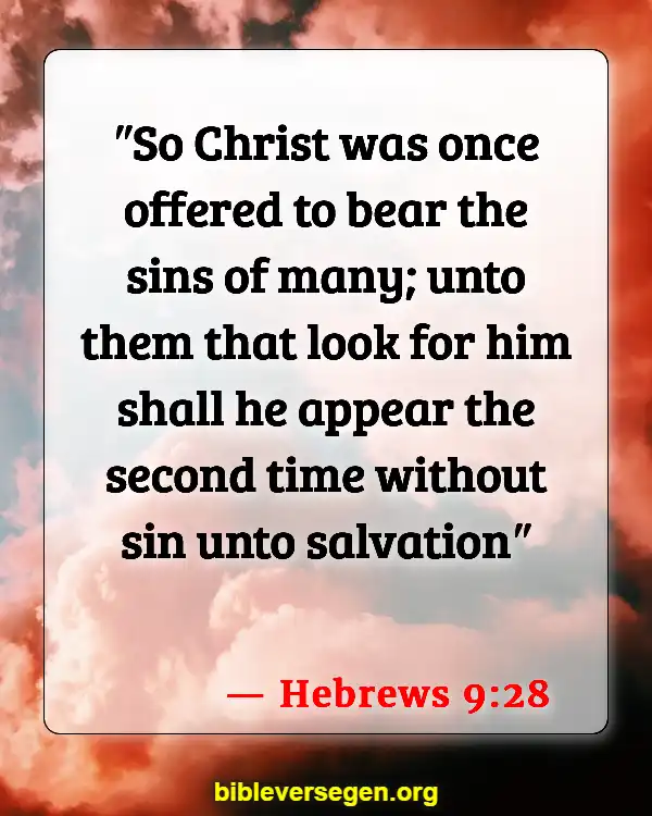 Bible Verses About Jesus Return (Hebrews 9:28)