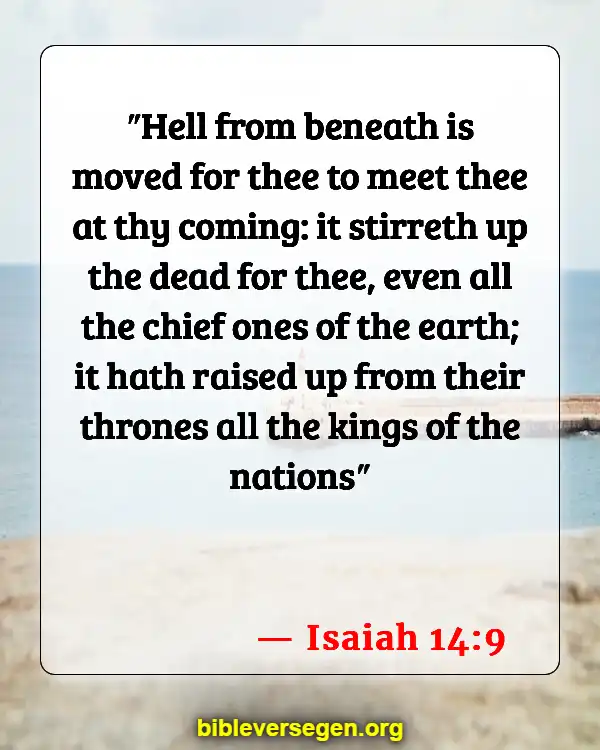 Bible Verses About Realm (Isaiah 14:9)