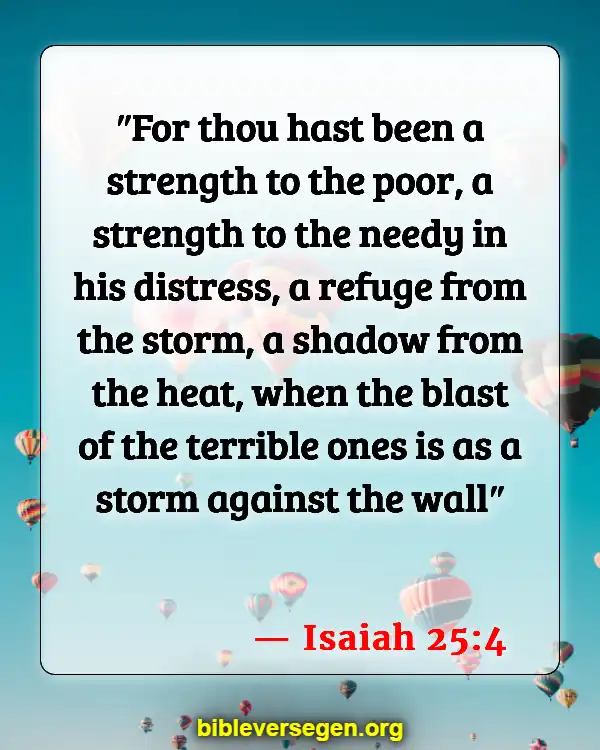 Bible Verses About Helping (Isaiah 25:4)