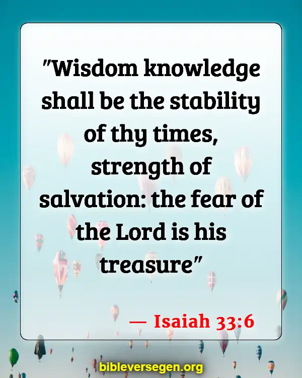 Bible Verses About Treasure (Isaiah 33:6)