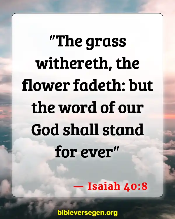 Bible Verses About Falling (Isaiah 40:8)