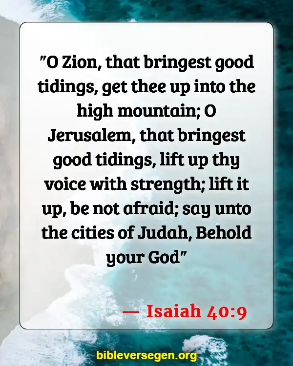 Bible Verses About Daughter Of Zion (Isaiah 40:9)