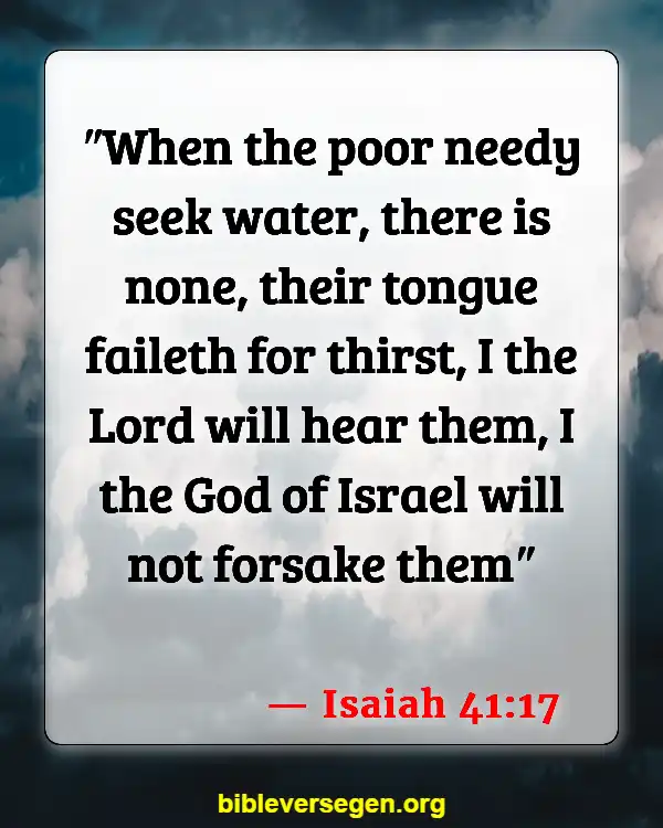 Bible Verses About Helping (Isaiah 41:17)