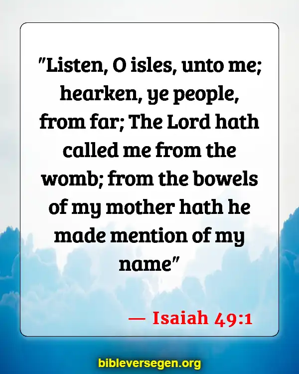 Bible Verses About Stillborn Babies (Isaiah 49:1)
