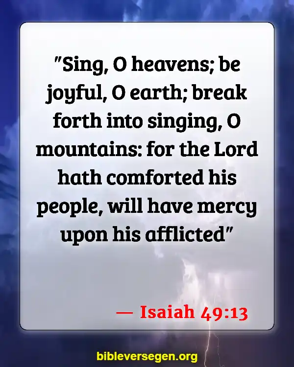 Bible Verses About Angels Singing (Isaiah 49:13)