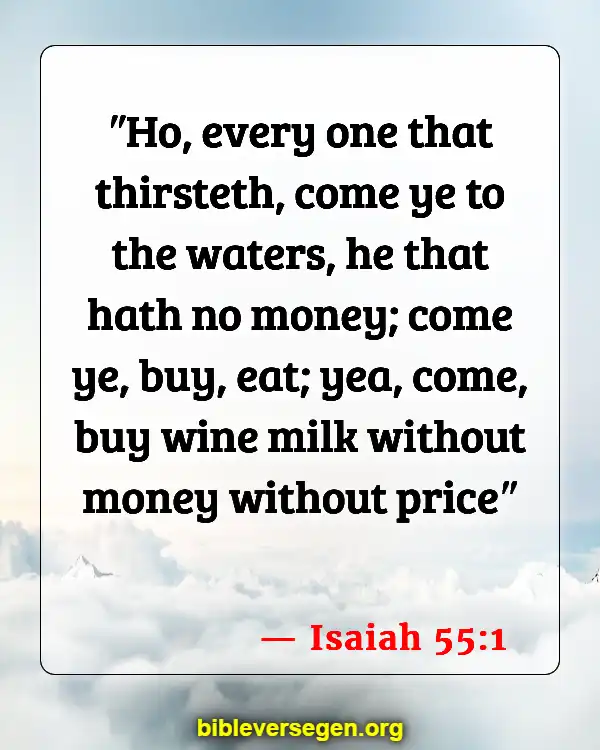 Bible Verses About Wine Drinking (Isaiah 55:1)