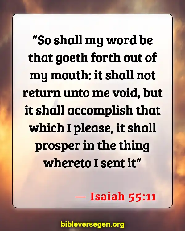 Bible Verses About Santeria (Isaiah 55:11)