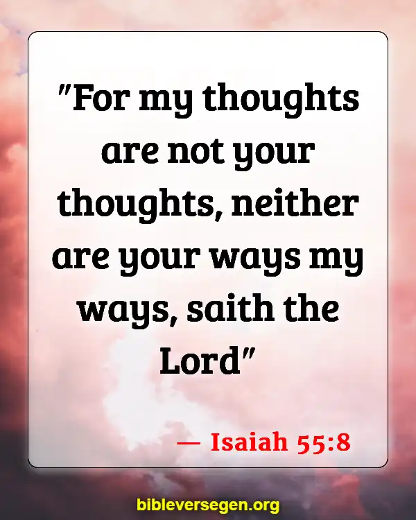 Bible Verses About Impure Thoughts (Isaiah 55:8)