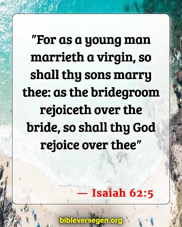Bible Verses About Was Jesus Married (Isaiah 62:5)
