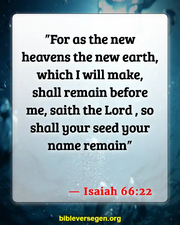 Bible Verses About The New Jerusalem (Isaiah 66:22)