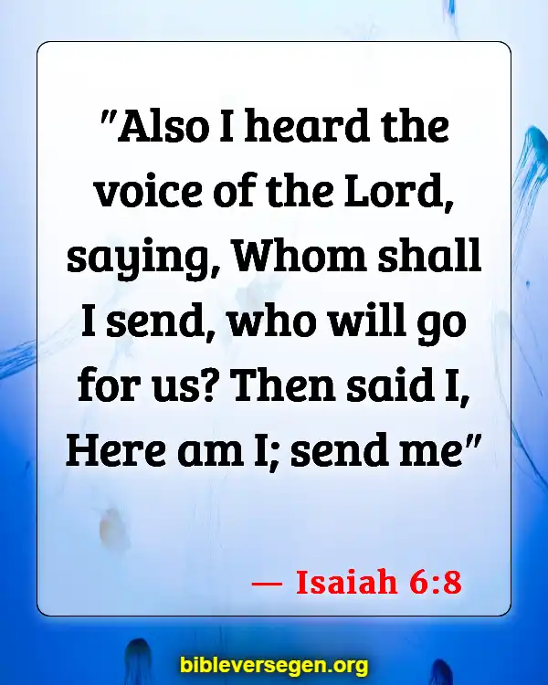 Bible Verses About Becoming A Minister (Isaiah 6:8)