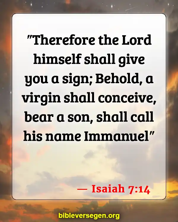 Bible Verses About Stone (Isaiah 7:14)