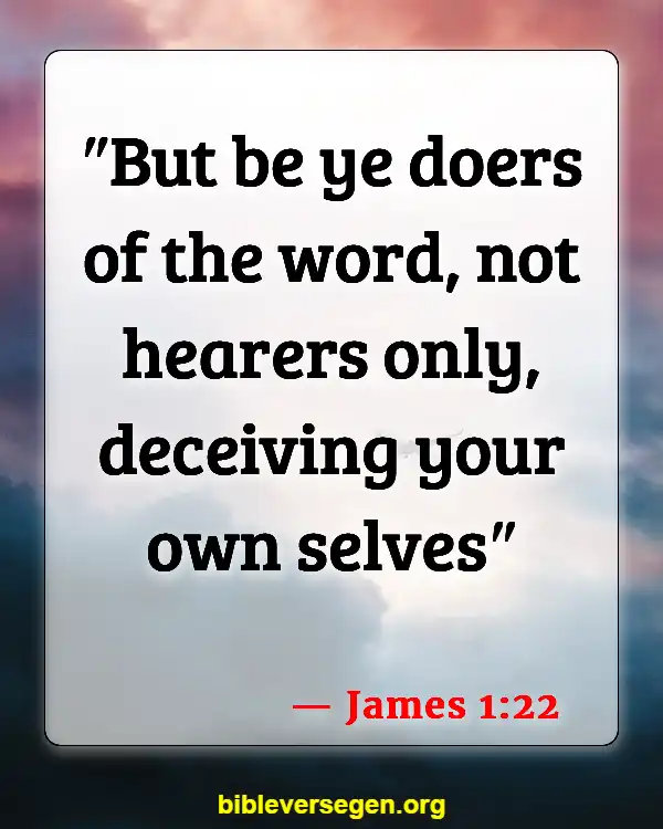 Bible Verses About Becoming A Minister (James 1:22)