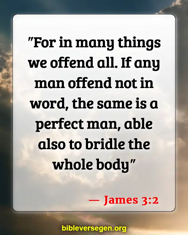 Bible Verses About Dishonest (James 3:2)