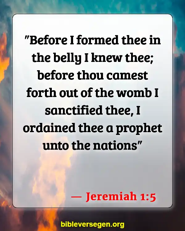Bible Verses About Stillborn Babies (Jeremiah 1:5)