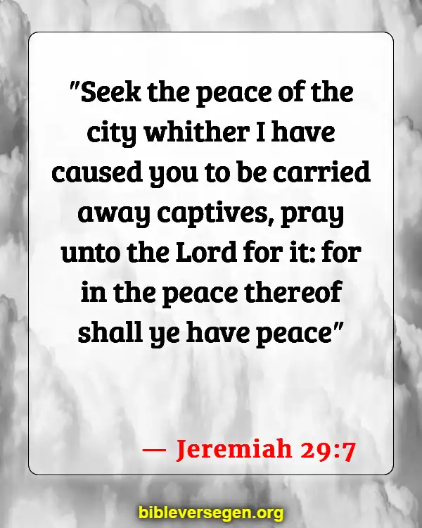 Bible Verses About Intercession (Jeremiah 29:7)