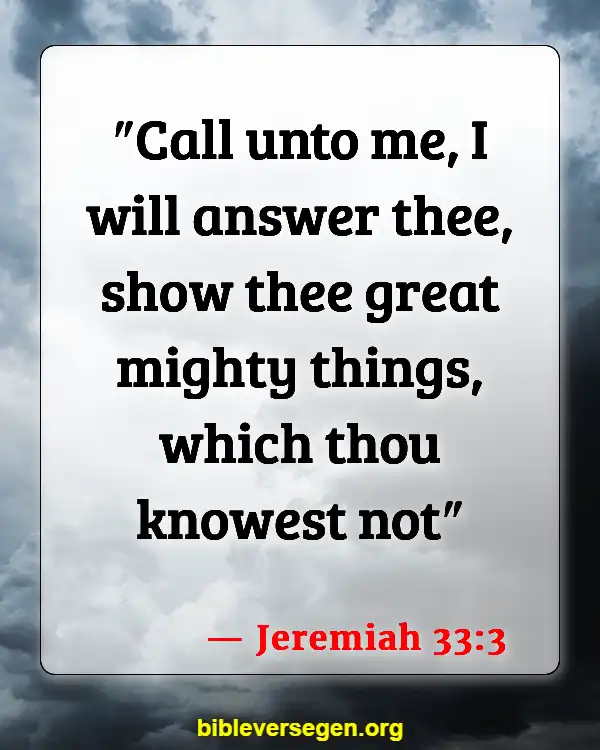 Bible Verses About Plans To Prosper (Jeremiah 33:3)